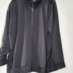 Athleta Brooklyn Bomber Full Zip Black Jacket Size 3X